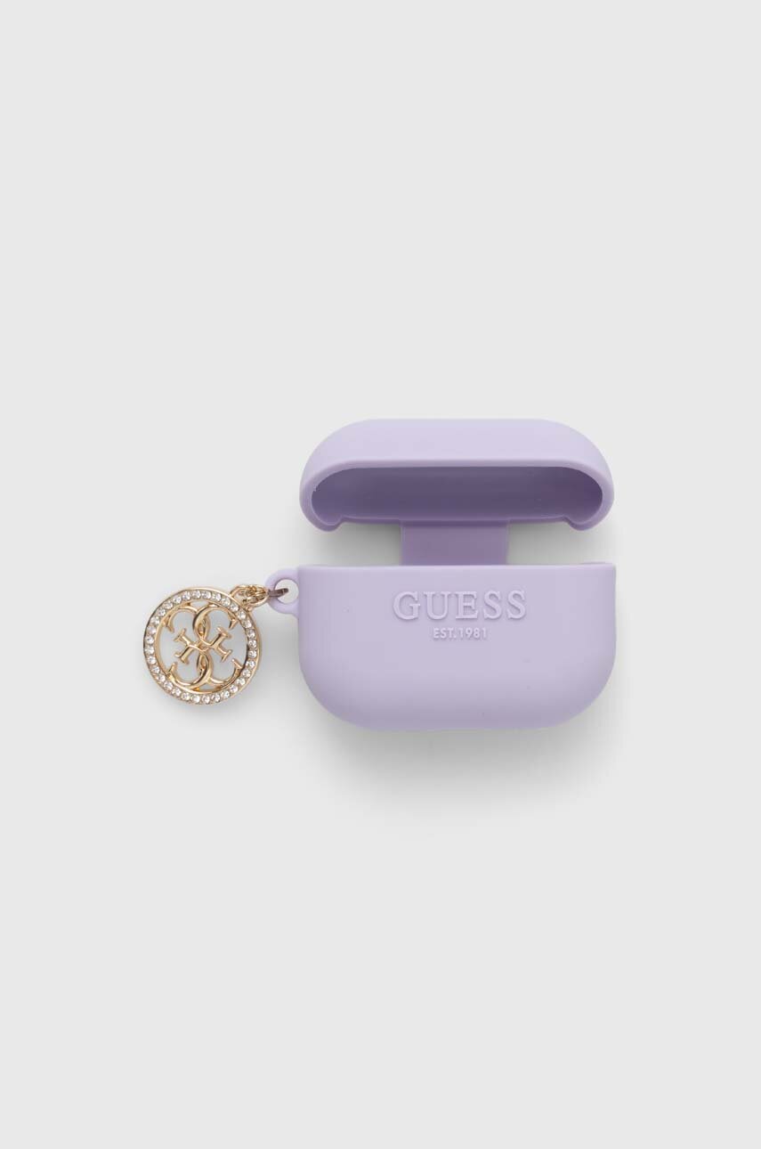 Guess pokrowiec na airpods pro AirPods Pro 2 cover kolor fioletowy