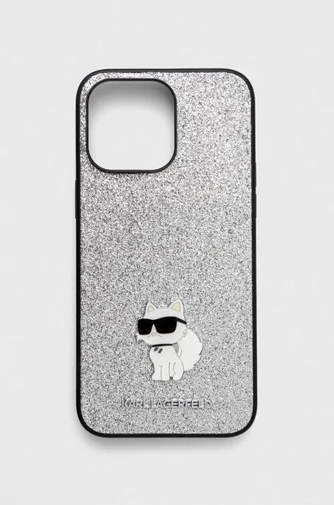 Etui za telefon Karl Lagerfeld iPhone 15 Pro Max 6.7 boja: srebrna