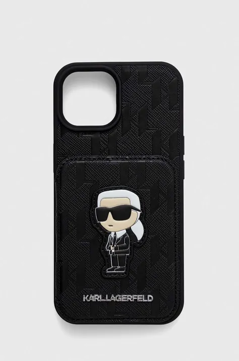 Чехол на телефон Karl Lagerfeld iPhone 15 6.1 цвет чёрный
