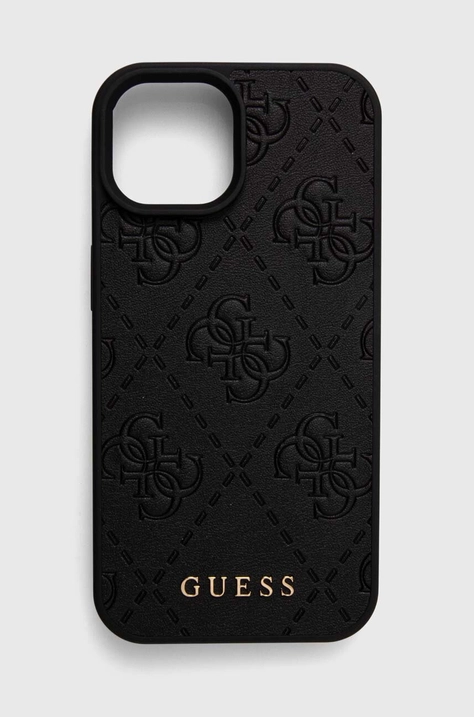 Чехол на телефон Guess iPhone 15 6.1 цвет чёрный