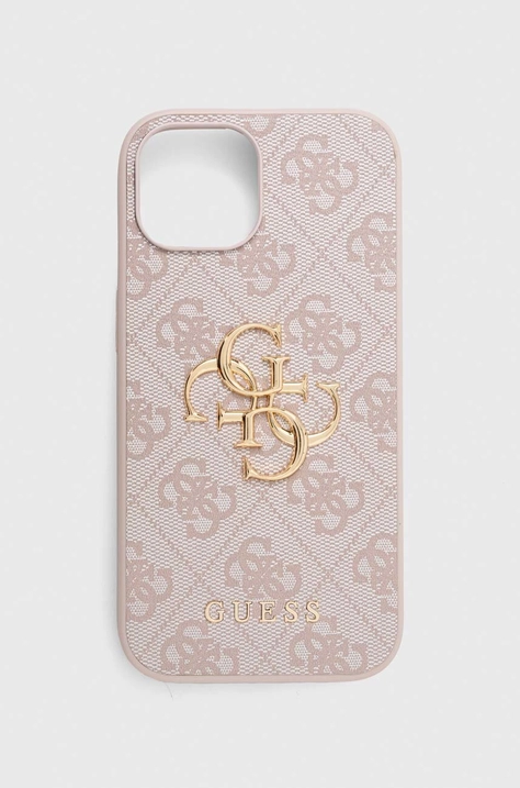 Θήκη κινητού Guess iPhone 15 6.1 χρώμα: ροζ