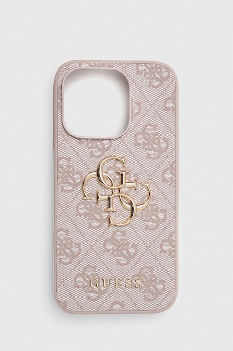 Θήκη κινητού Guess iPhone 15 Pro 6.1 χρώμα: ροζ