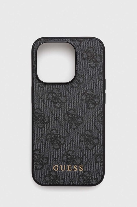 Θήκη κινητού Guess iPhone 15 Pro 6.1 χρώμα: γκρι