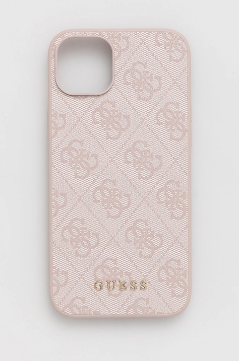 Θήκη κινητού Guess iPhone 15 Plus 6.7 χρώμα: ροζ