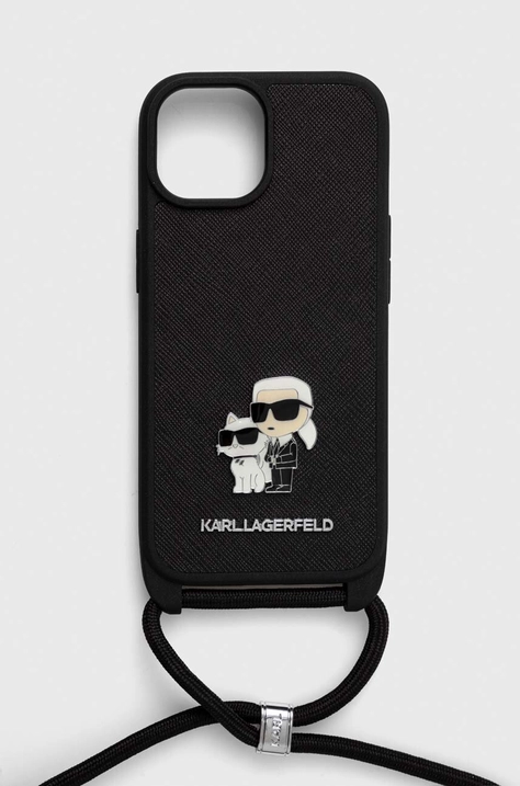 Karl Lagerfeld etui na telefon iPhone 15 6.1 kolor czarny