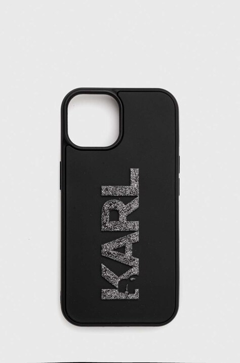 Чохол на телефон Karl Lagerfeld iPhone 15 6.1 колір чорний