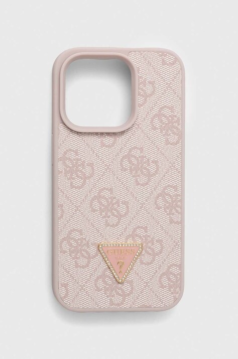 Etui za telefon Guess iPhone 15 Pro 6.1 roza barva