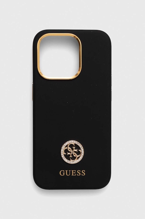 Obal na telefon Guess iPhone 15 Pro 6.1 černá barva