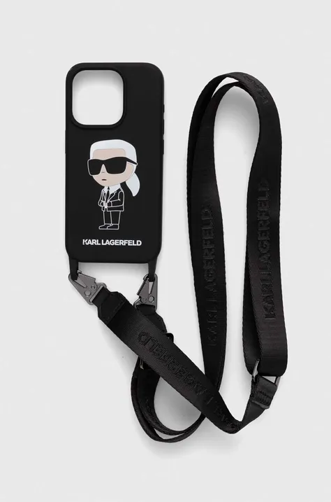 Karl Lagerfeld etui na telefon iPhone 15 Pro 6.1 kolor czarny