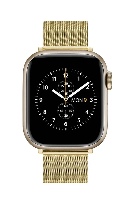 Ремінець для apple watch Daniel Wellington Smart Watch Mesh strap G 18mm колір золотий
