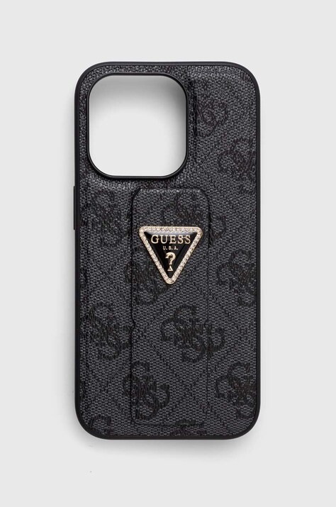 Guess etui na telefon iPhone 15 Pro 6.1'' kolor szary