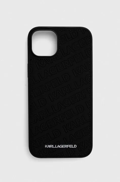 Puzdro na mobil Karl Lagerfeld iPhone 15 Plus / 14 Plus 6.7'' čierna farba,