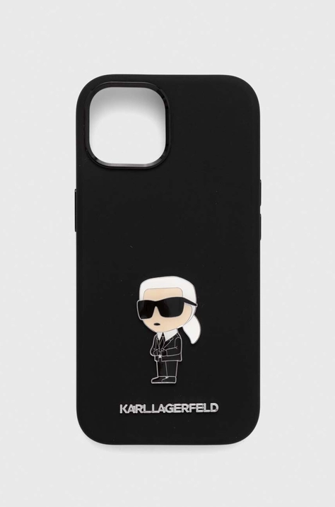 Puzdro na mobil Karl Lagerfeld iPhone 15 / 14 / 13 6.1'' čierna farba