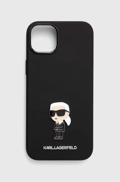 Karl Lagerfeld husă pentru telefon iPhone 15 Plus / 14 Plus 6.7'' culoarea negru