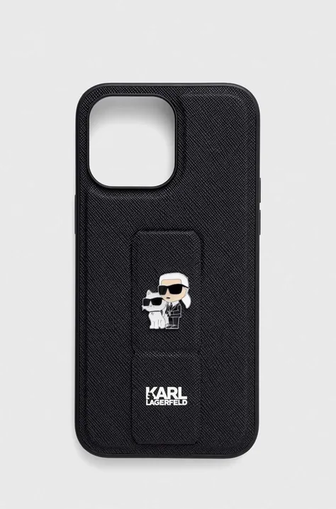 Puzdro na mobil Karl Lagerfeld iPhone 14 Pro Max 6.7'' čierna farba