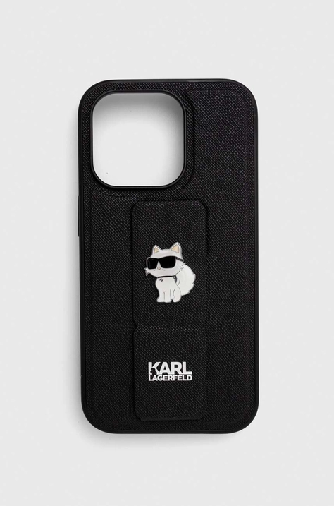 Θήκη κινητού Karl Lagerfeld iPhone 14 Pro 6.1'' χρώμα: μαύρο