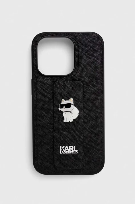 Karl Lagerfeld husă pentru telefon iPhone 14 Pro 6.1'' culoarea negru