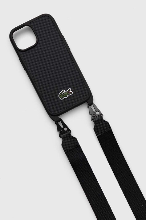 Чохол на телефон Lacoste iPhone 15 / 14 / 13 6.1" — AA00-AKU4M2, чорний — фото 3