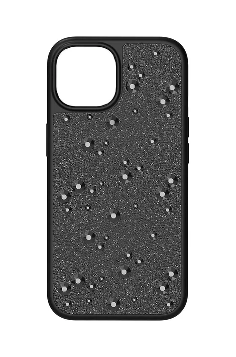 Θήκη κινητού Swarovski iPhone 15 χρώμα: μαύρο