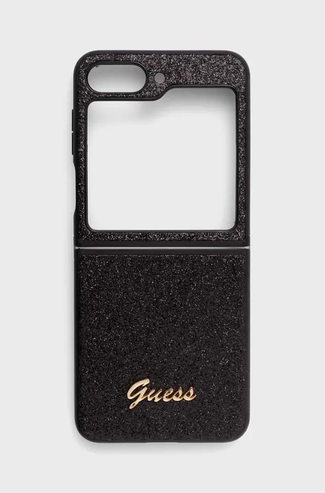 Puzdro na mobil Guess F731 Z Flip5 čierna farba