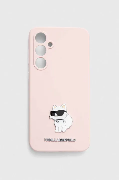 Puzdro na mobil Karl Lagerfeld S23 FE S711 ružová farba