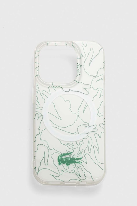 Чехол на телефон Lacoste iPhone 15 Pro 6.1" цвет белый