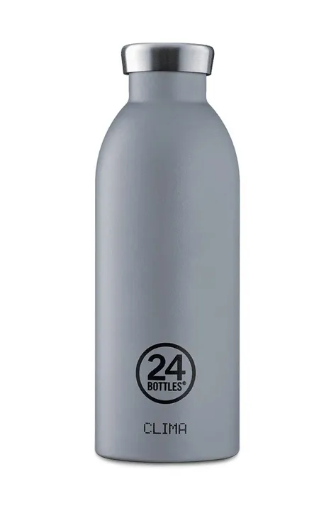 Θερμικό μπουκάλι 24bottles Stone Formal 500 ml χρώμα: γκρι