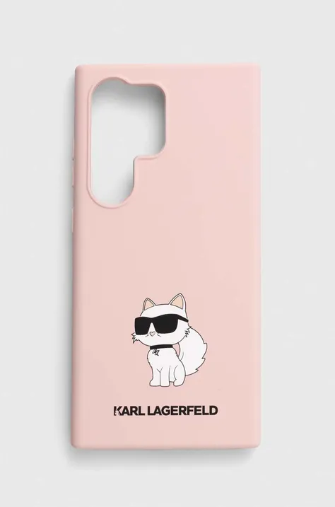 Obal na telefon Karl Lagerfeld S24 Ultra S928 růžová barva