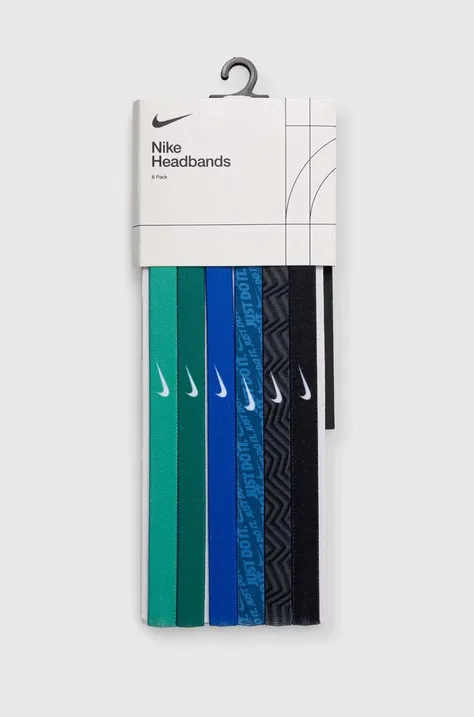 Naglavni trakovi Nike 6-pack zelena barva