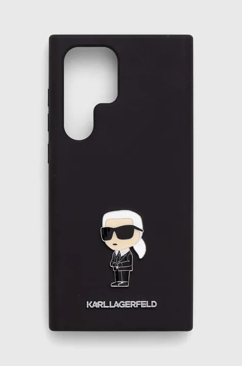 Puzdro na mobil Karl Lagerfeld S23 Ultra S918 čierna farba