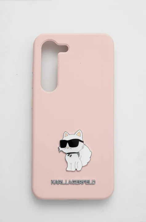 Obal na telefon Karl Lagerfeld S23 S911 růžová barva