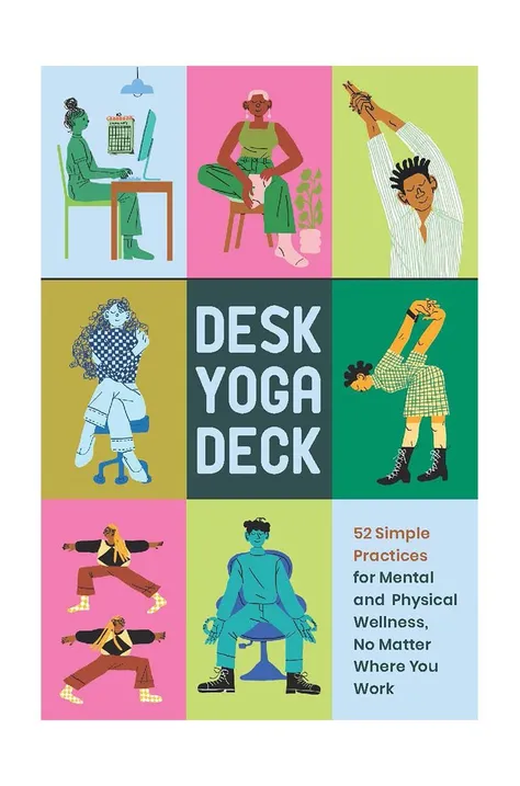 talia kart Desk Yoga Deck by Darrin Zeer, English