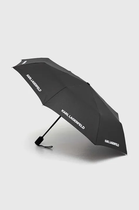 Ομπρέλα Karl Lagerfeld χρώμα: μαύρο, 220M3988