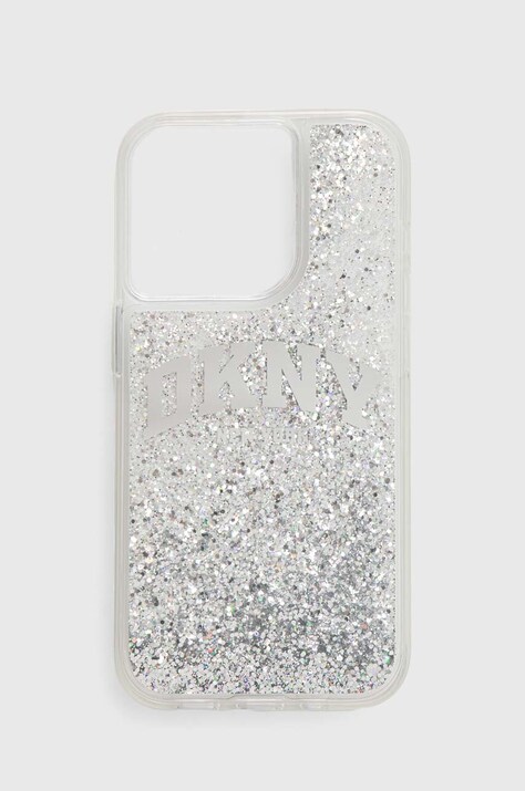 Dkny Husă pentru telefon iPhone 15 Pro culoarea alb, DKHCP15LLBNAET
