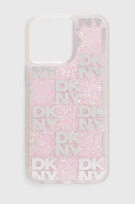 Dkny Husă pentru telefon iPhone 15 Pro Max culoarea roz, DKHCP15XLCPEPP