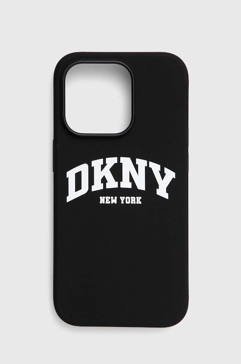 Dkny etui na telefon iPhone 14 Pro 6.1" kolor czarny DKHMP14LSNYACH