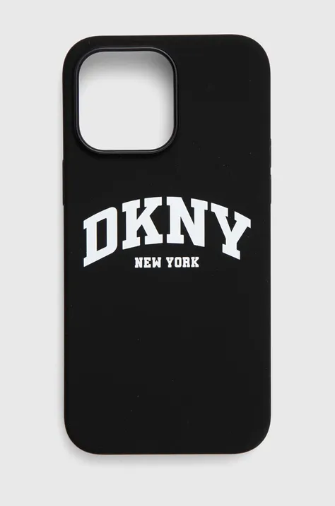 Dkny Husă pentru telefon iPhone 14 Pro Max culoarea negru, DKHMP14XSNYACH