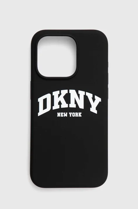 Dkny Husă pentru telefon iPhone 15 Pro culoarea negru, DKHMP15LSNYACH