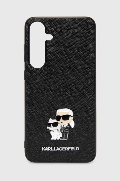Karl Lagerfeld Husă pentru telefon Galaxy S24+ culoarea negru, KLHCS24MPSAKCMPK