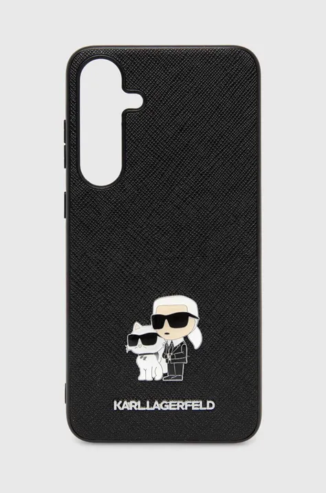 Puzdro na mobil Karl Lagerfeld S24 + S926 čierna farba, KLHCS24MPSAKCMPK,