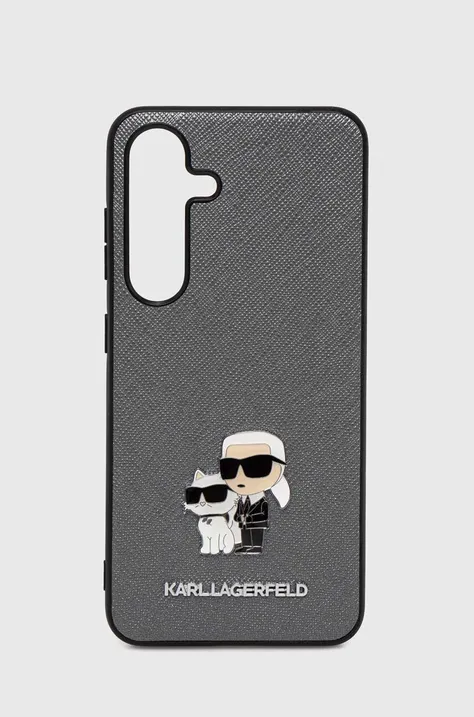Puzdro na mobil Karl Lagerfeld S24 S921 šedá farba, KLHCS24SPSAKCMPG,