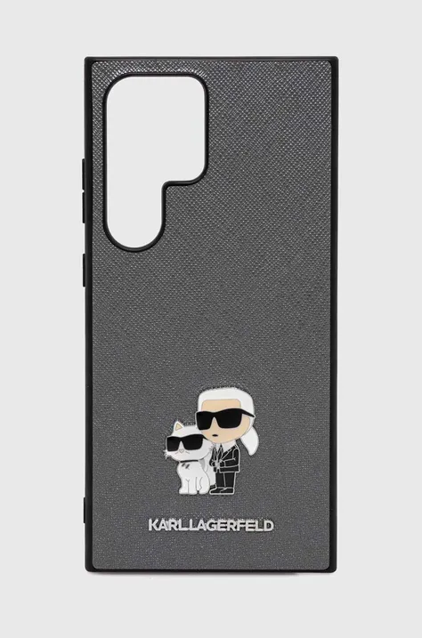 Чехол на телефон Karl Lagerfeld Galaxy S24 Ultra цвет серый KLHCS24LPSAKCMPG