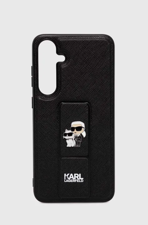 Obal na telefon Karl Lagerfeld Galaxy S24+ černá barva, KLHCS24MGSAKCPK