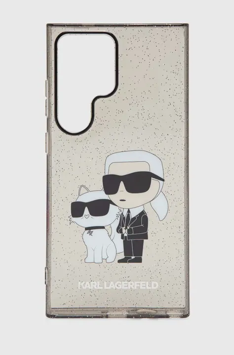Θήκη κινητού Karl Lagerfeld Samsyng Galaxy S24 Ultra χρώμα: μαύρο, KLHCS24LHNKCTGK