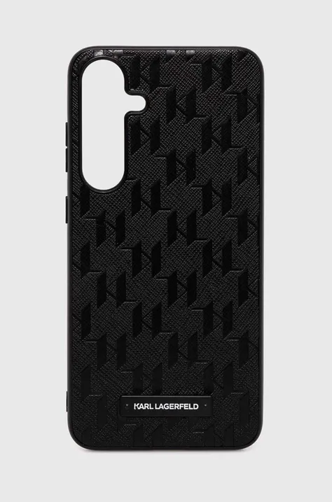 Puzdro na mobil Karl Lagerfeld S24+ S926 čierna farba, KLHCS24MSAKLHPK,