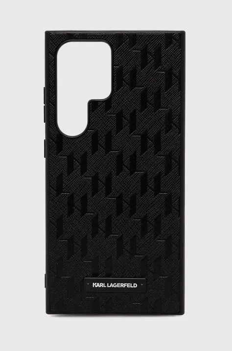 Θήκη κινητού Karl LagerfeldS24 Ultra S928 χρώμα: μαύρο, KLHCS24LSAKLHPK