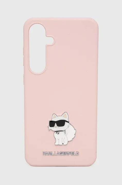 Karl Lagerfeld telefon tok Galaxy S24+ rózsaszín, KLHCS24MSMHCNPP