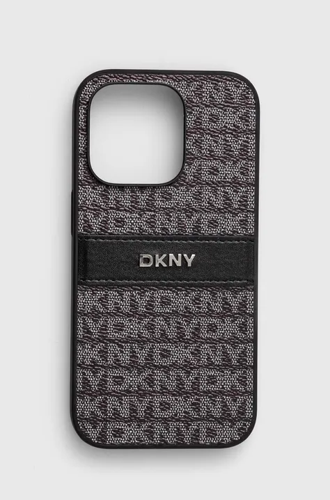 Кейс за телефон Dkny iPhone 14 Pro 6.1 в черно DKHCP14LPRTHSLK