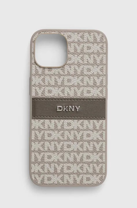 Puzdro na mobil Dkny iPhone 14 / 15 / 13 6.1 šedá farba, DKHCP14SPRTHSLE