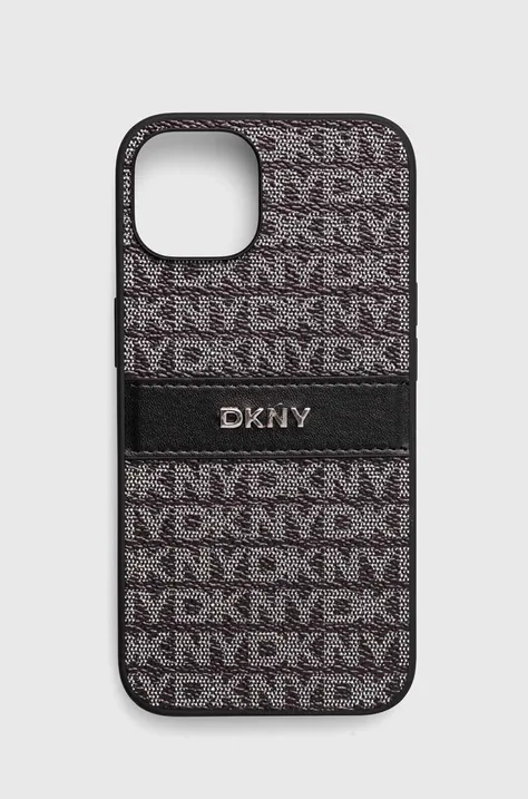 Dkny etui pentru telefon iPhone 14 / 15 / 13 6.1 culoarea negru, DKHCP14SPRTHSLK